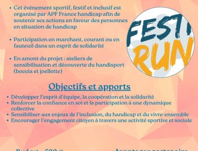 Accompagnez des jeunes au Festi'Run