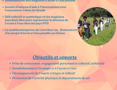 Accompagnez des jeunes à la Marche pour l'eau